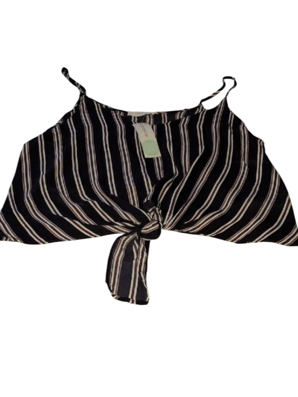 NWT💲⬇️Lush Black and White Striped Camisole Top
